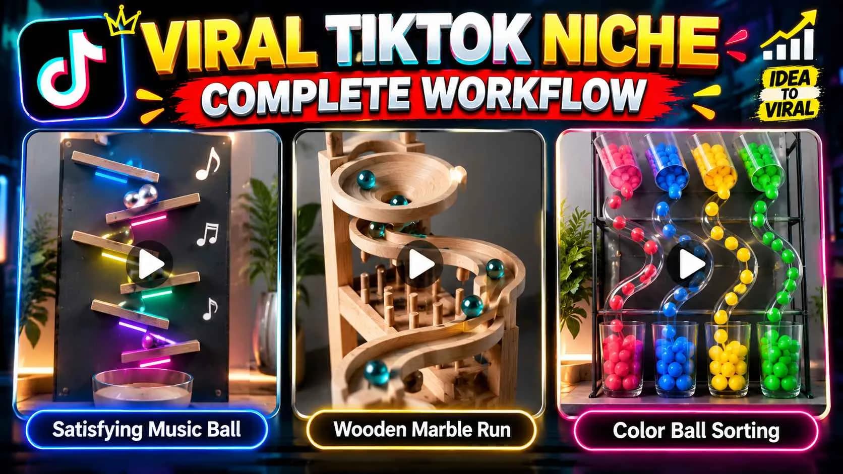 Satisfying Gravity Ball Runs viral tiktok complete workflow