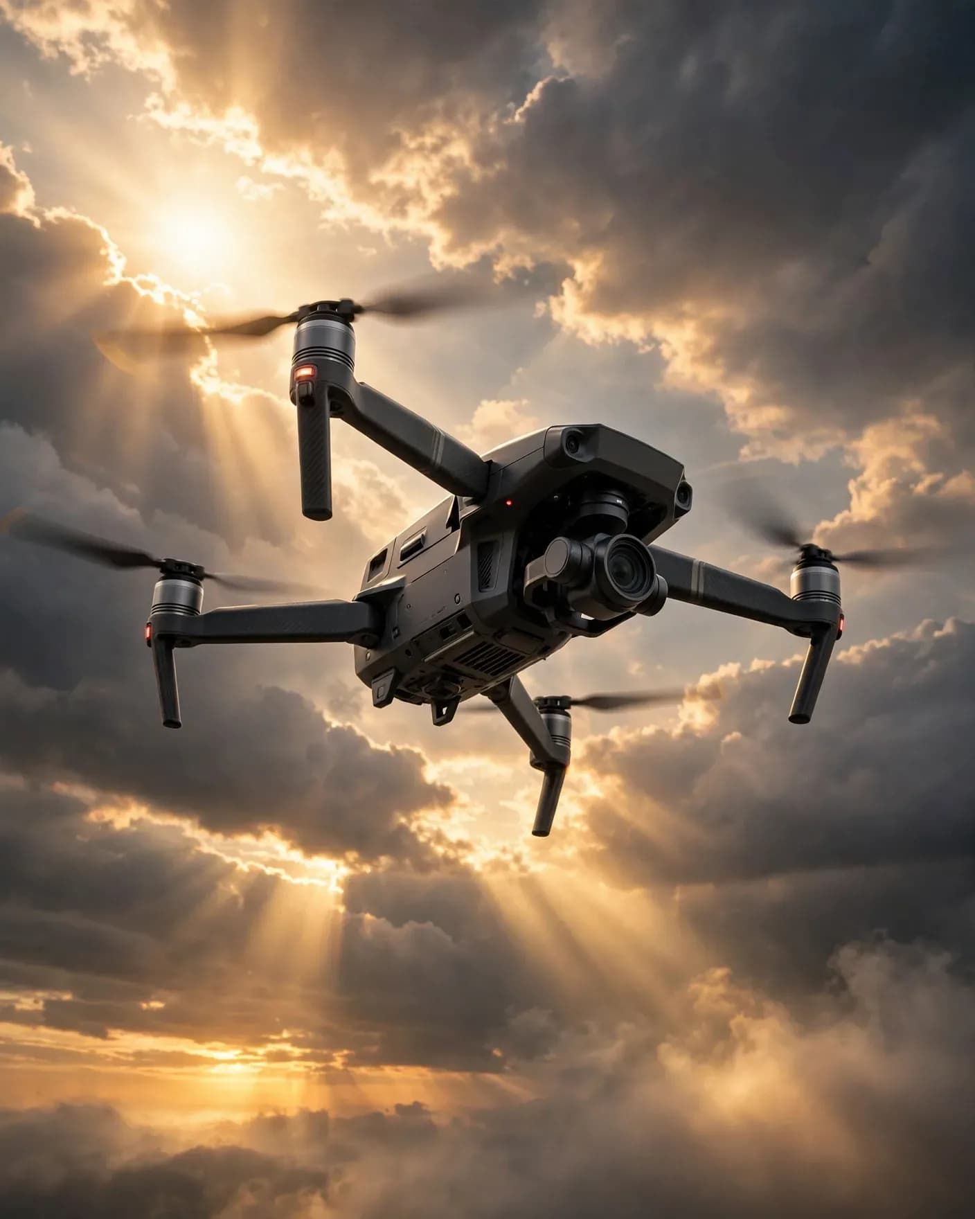 Fly China Camera Drone Sky Campaign — Premium Electronics Brand Poster | Editable AI Prompt