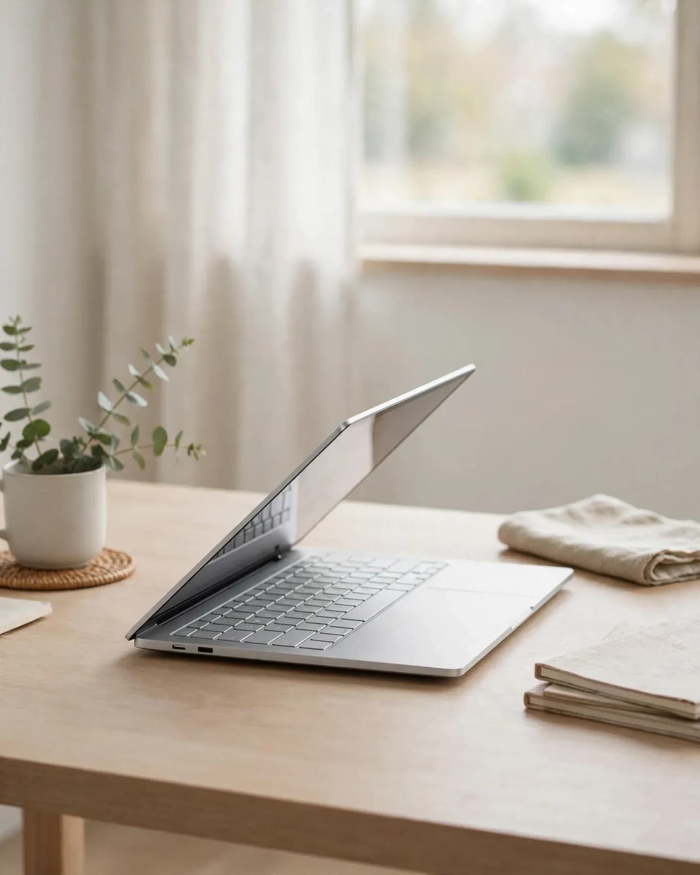 Create Taiwan Laptop Minimal Campaign — Premium Electronics Brand Poster | Editable AI Prompt
