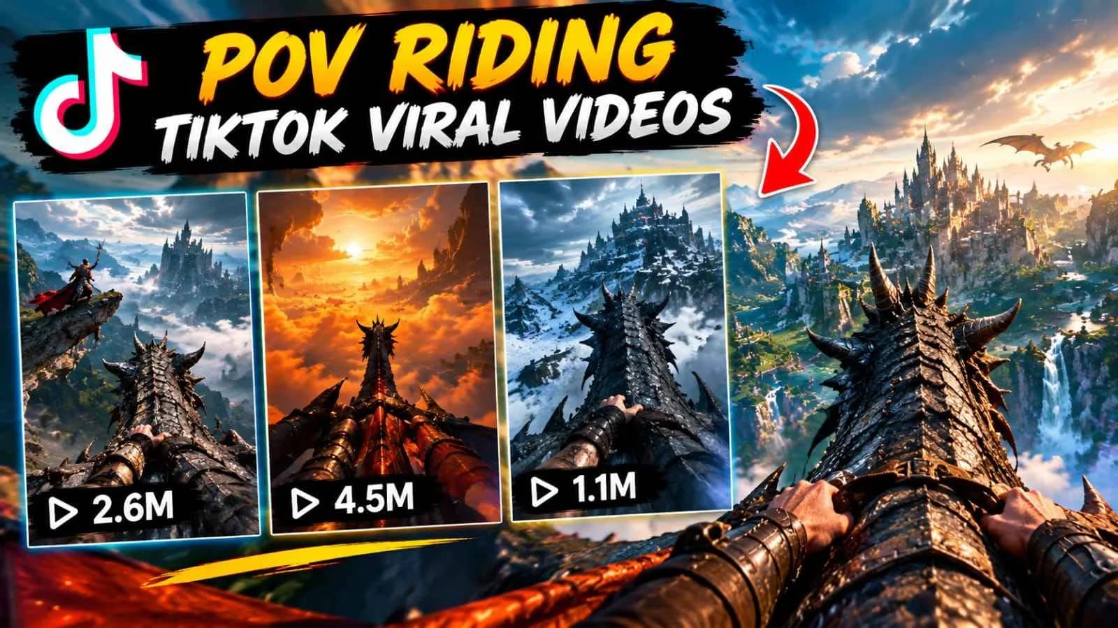 VIRAL TIKTOK POV DRAGONG RIDING PIPELINE