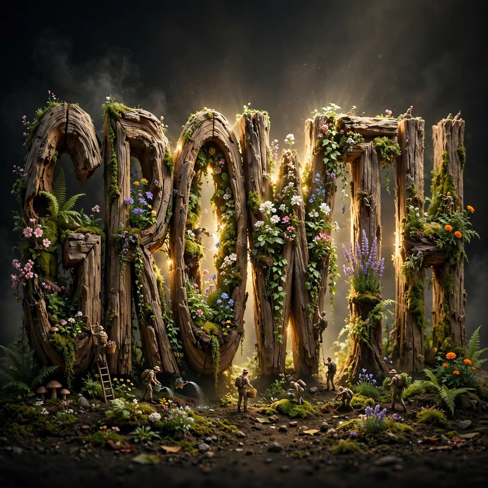 3D Typography Render Prompt — Concept Sculpture from Any Word
