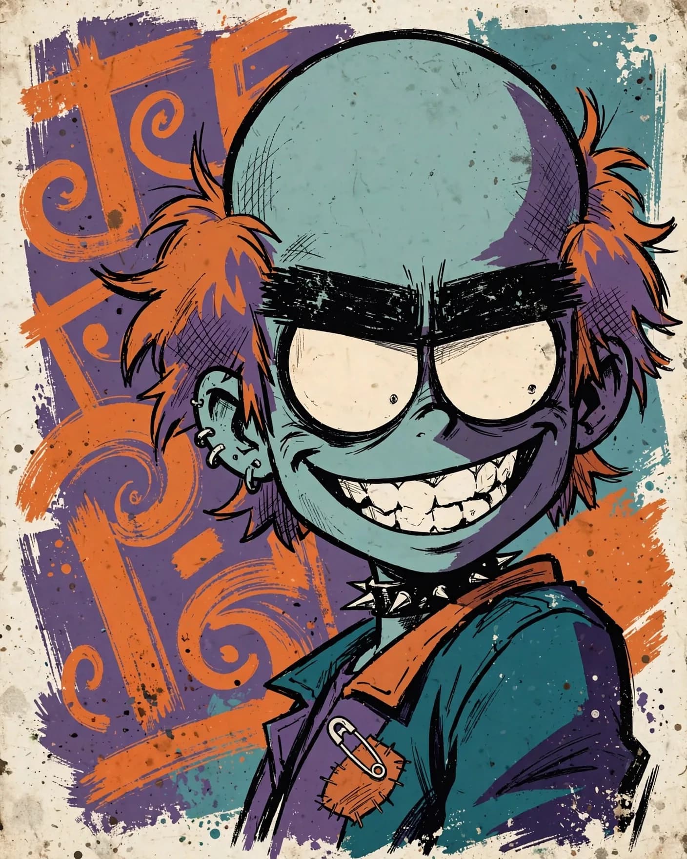 Alt Character Illustration Template Prompt — Stylized 2D Design (4:5)
