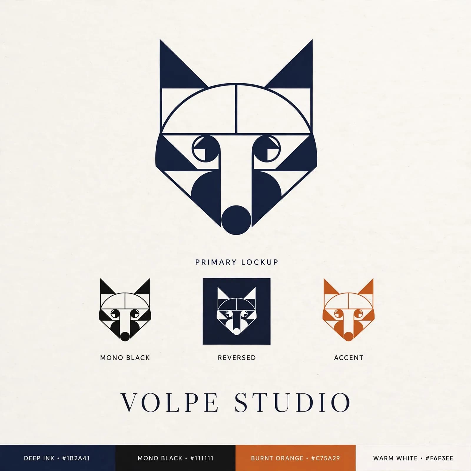 Geometric Animal Logo Set Prompt — Minimalist Brand Marks (1:1)