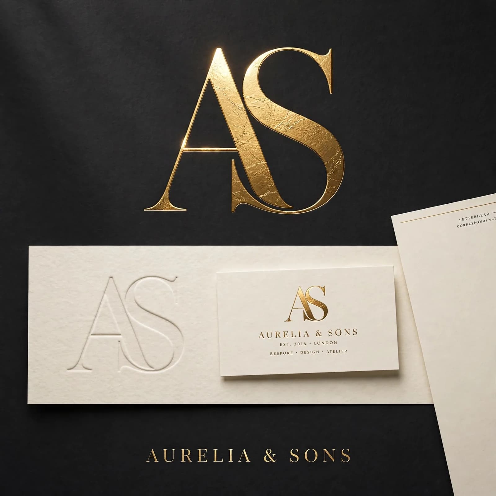 Luxury Gold-Foil Monogram Logo Prompt — Premium Brand Identity (1:1)