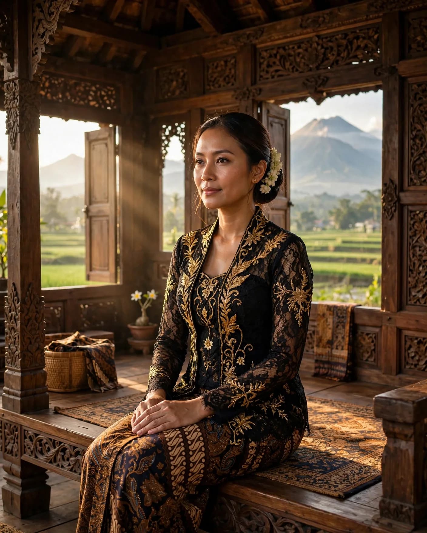 Heritage Kebaya Portrait Prompt — Javanese Traditional Look (4:5)