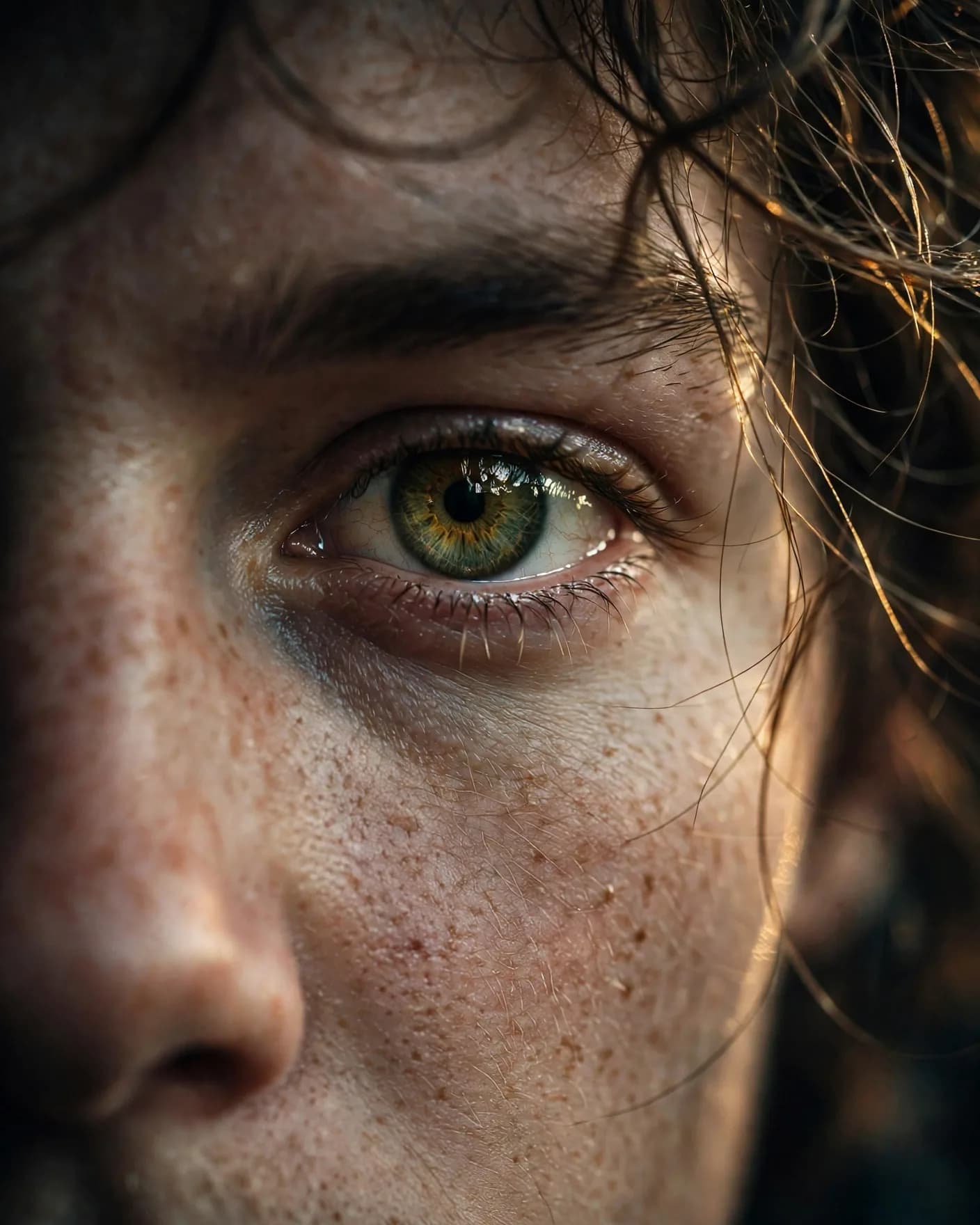 Macro Eye Fine-Art Portrait Prompt — One Eye, Total Focus (4:5)