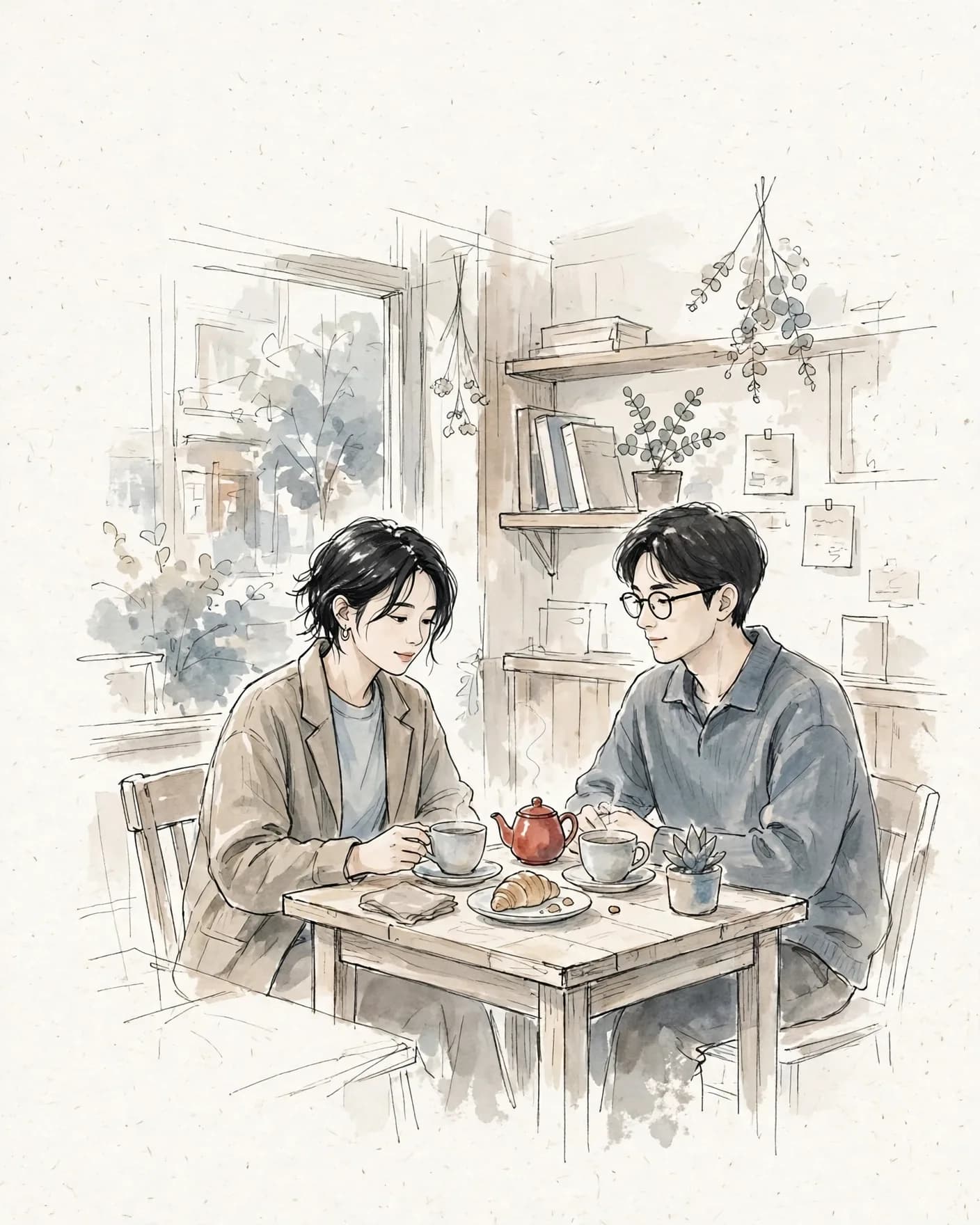 Japanese Slice of Life Illustration Template AI Prompt