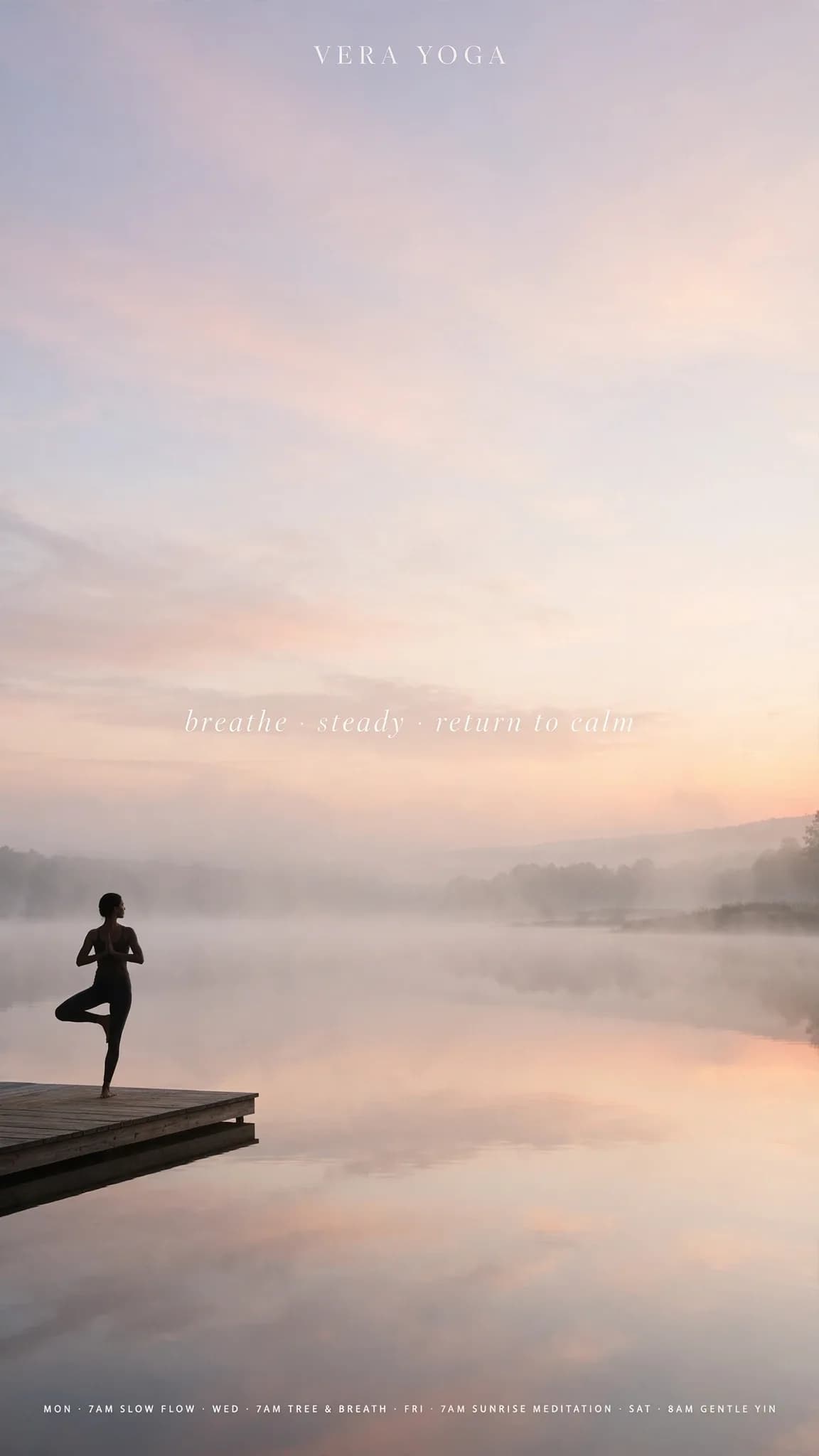 Yoga Studio Ad Prompt — Serene Wellness Poster Design