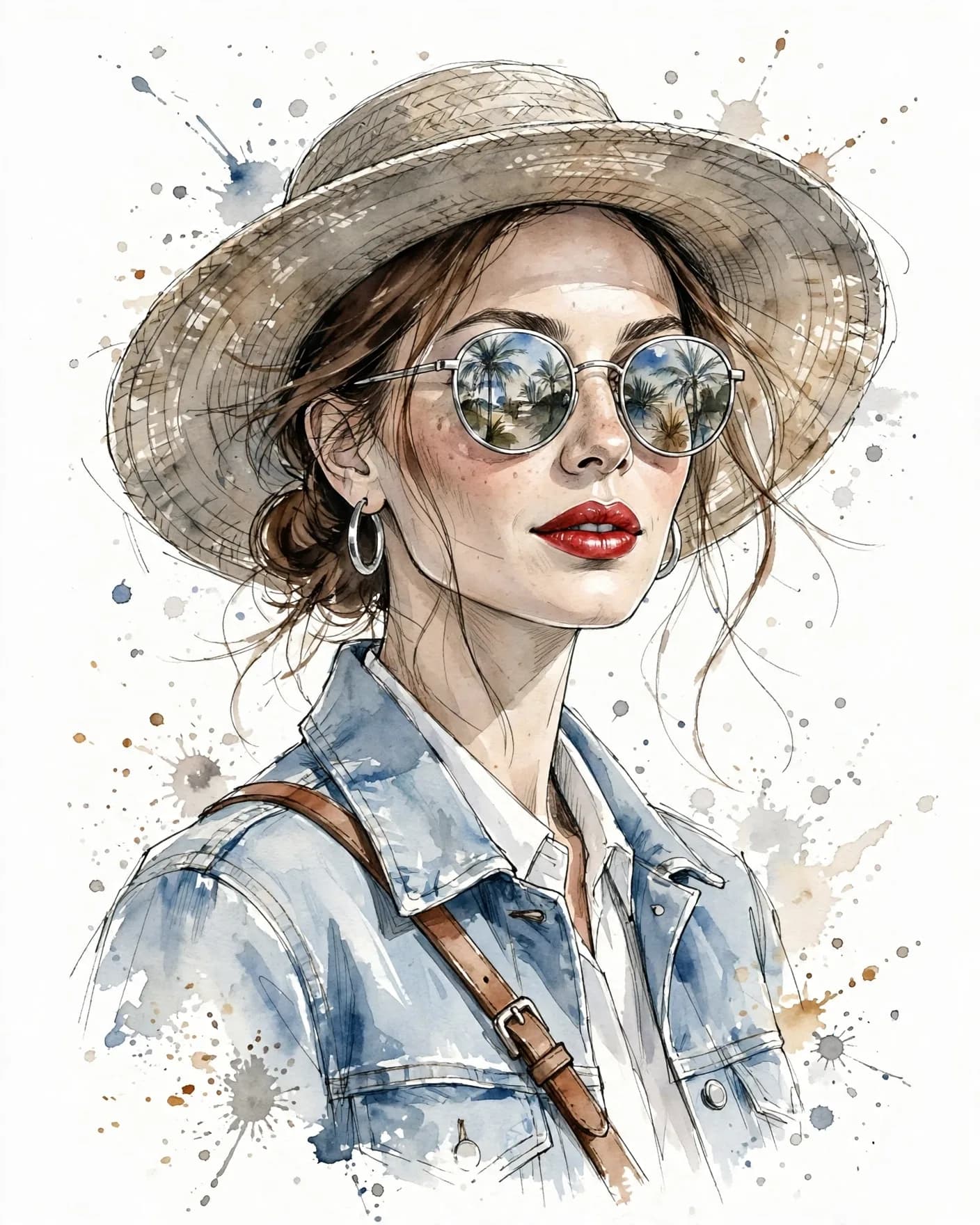 Watercolor Fashion Portrait Prompt — Turn a Photo into an Editorial Illustration