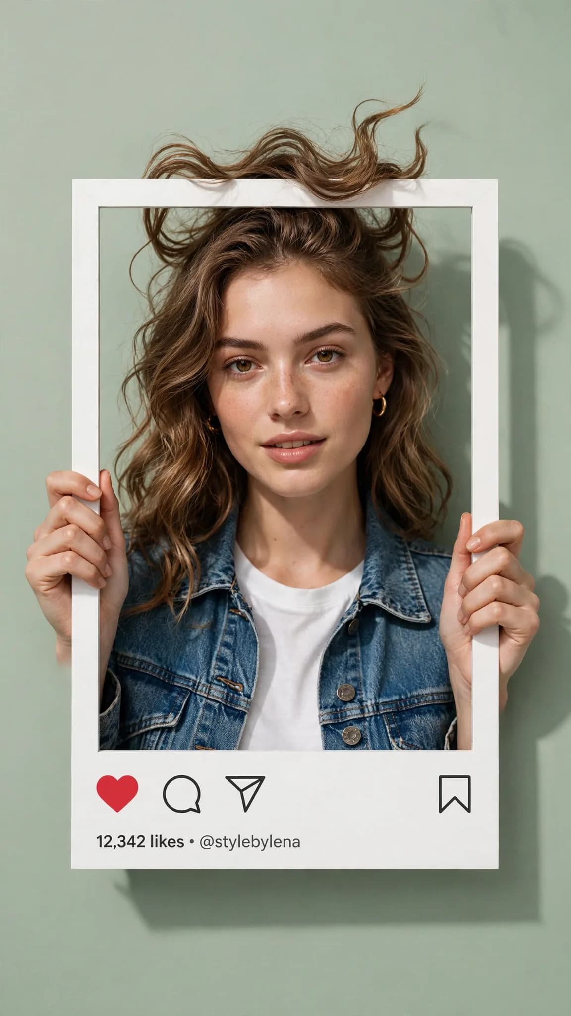 3D Pop-Out Photo Frame Prompt — Instagram-Style Floating Portrait Illusion