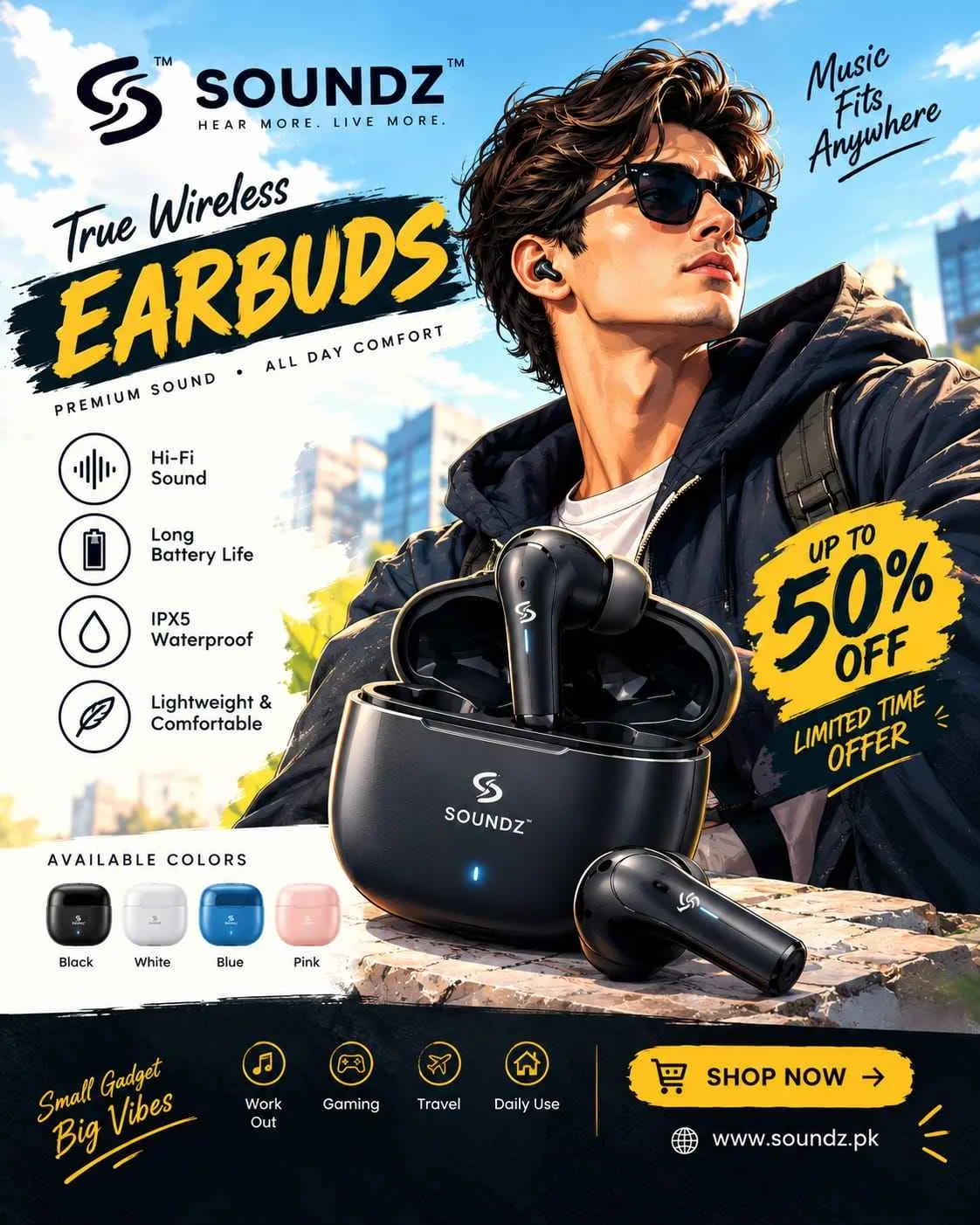 Premium E-Commerce Product Sale Banner — Editable AI Prompt