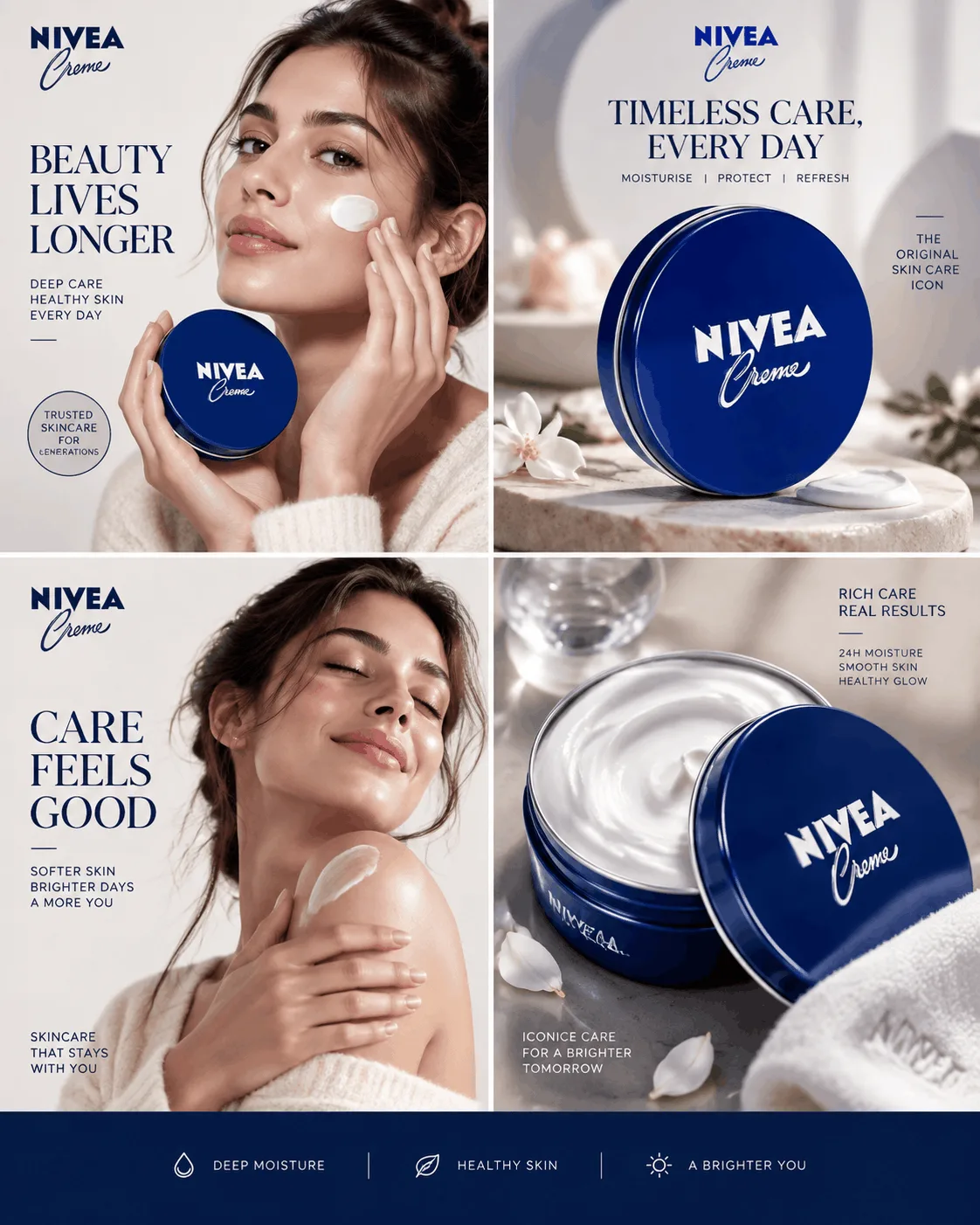 Luxury Four Panel Product Campaign Board AI Prompt