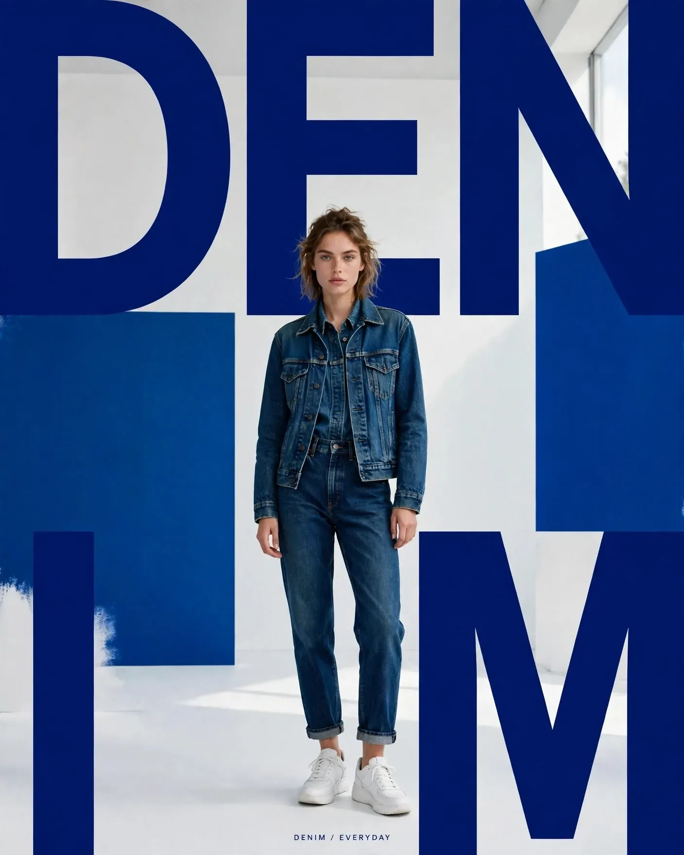 DENIM Casual Campaign — Put Yourself in Denim Style | Editable AI Prompt