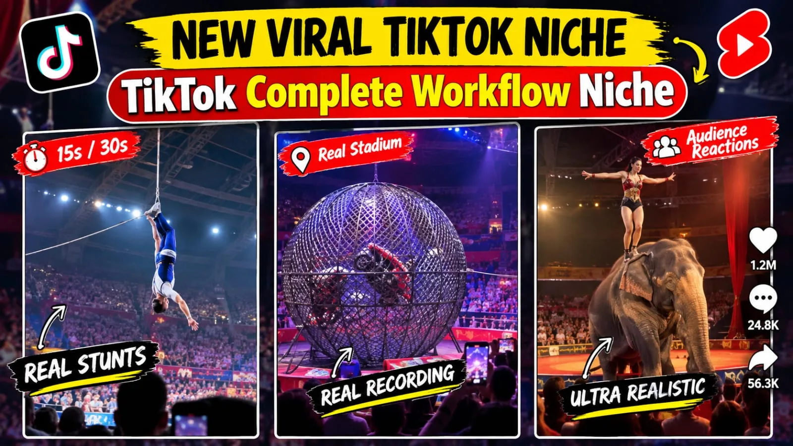 AI Circus Stunt Video Prompt Formula for Seedance 2.5 | Create Ultra Realistic TikTok Shorts