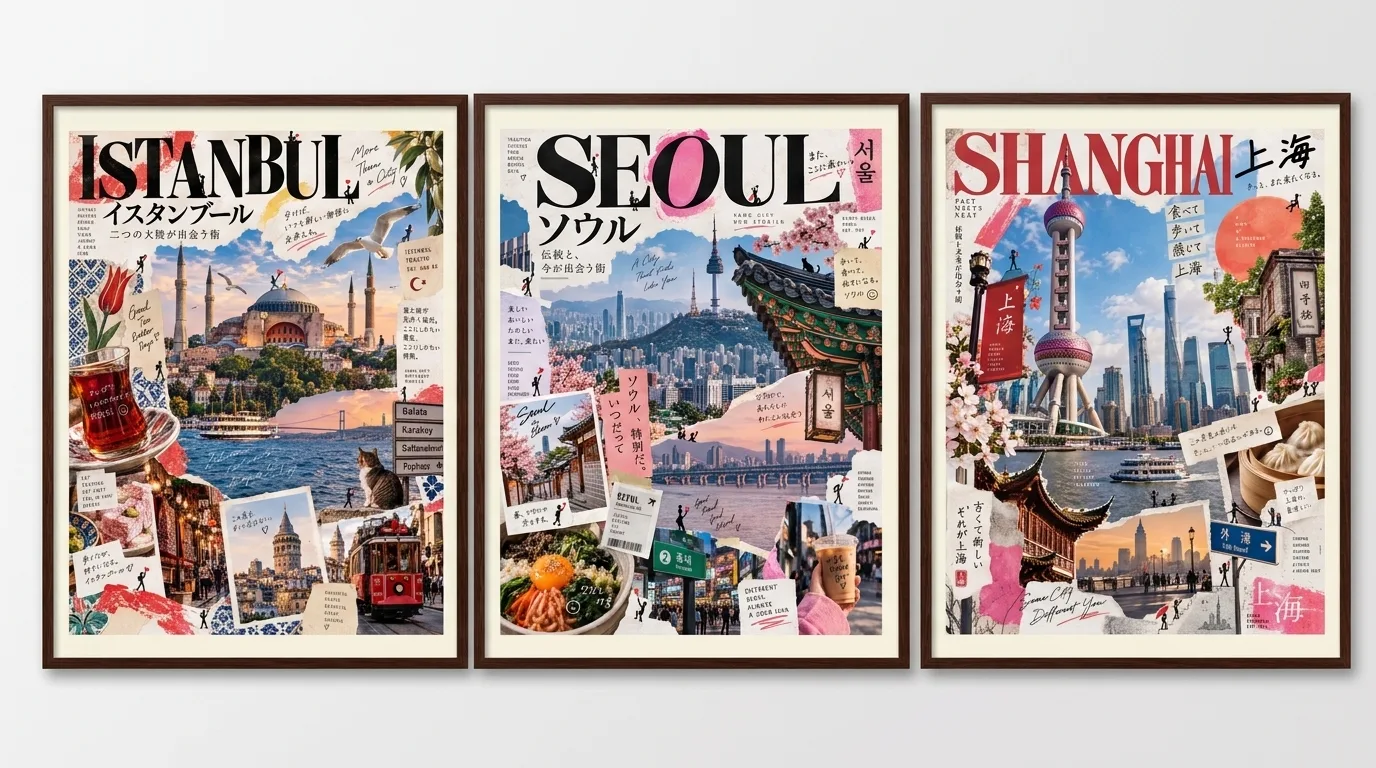Contemporary Japanese ZINE Location Art Poster
