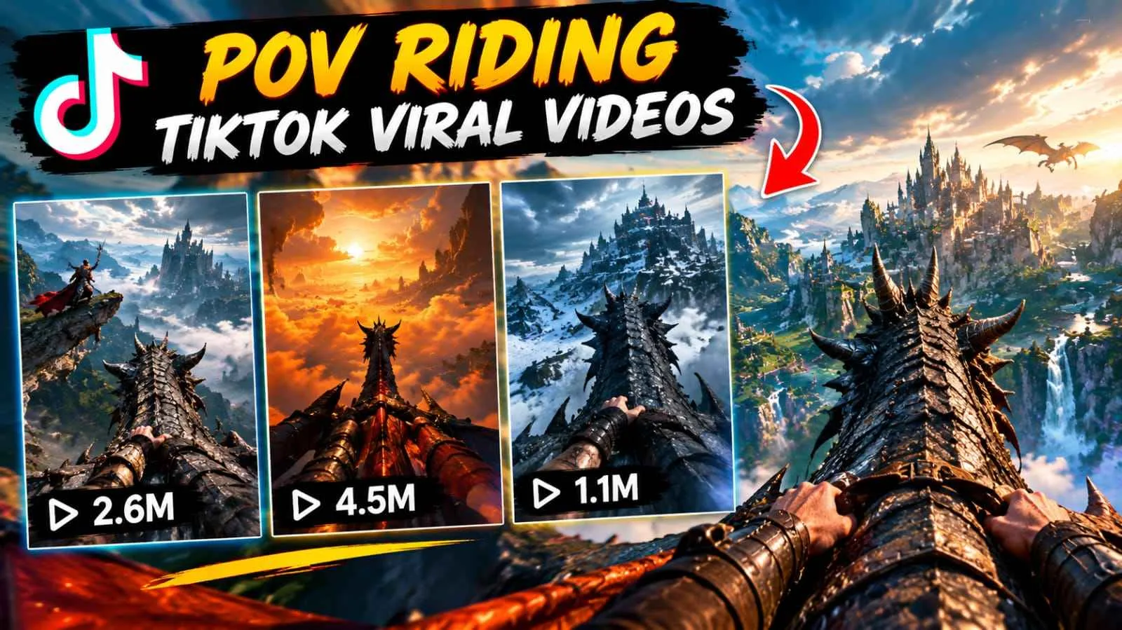 VIRAL TIKTOK POV DRAGONG RIDING PIPELINE