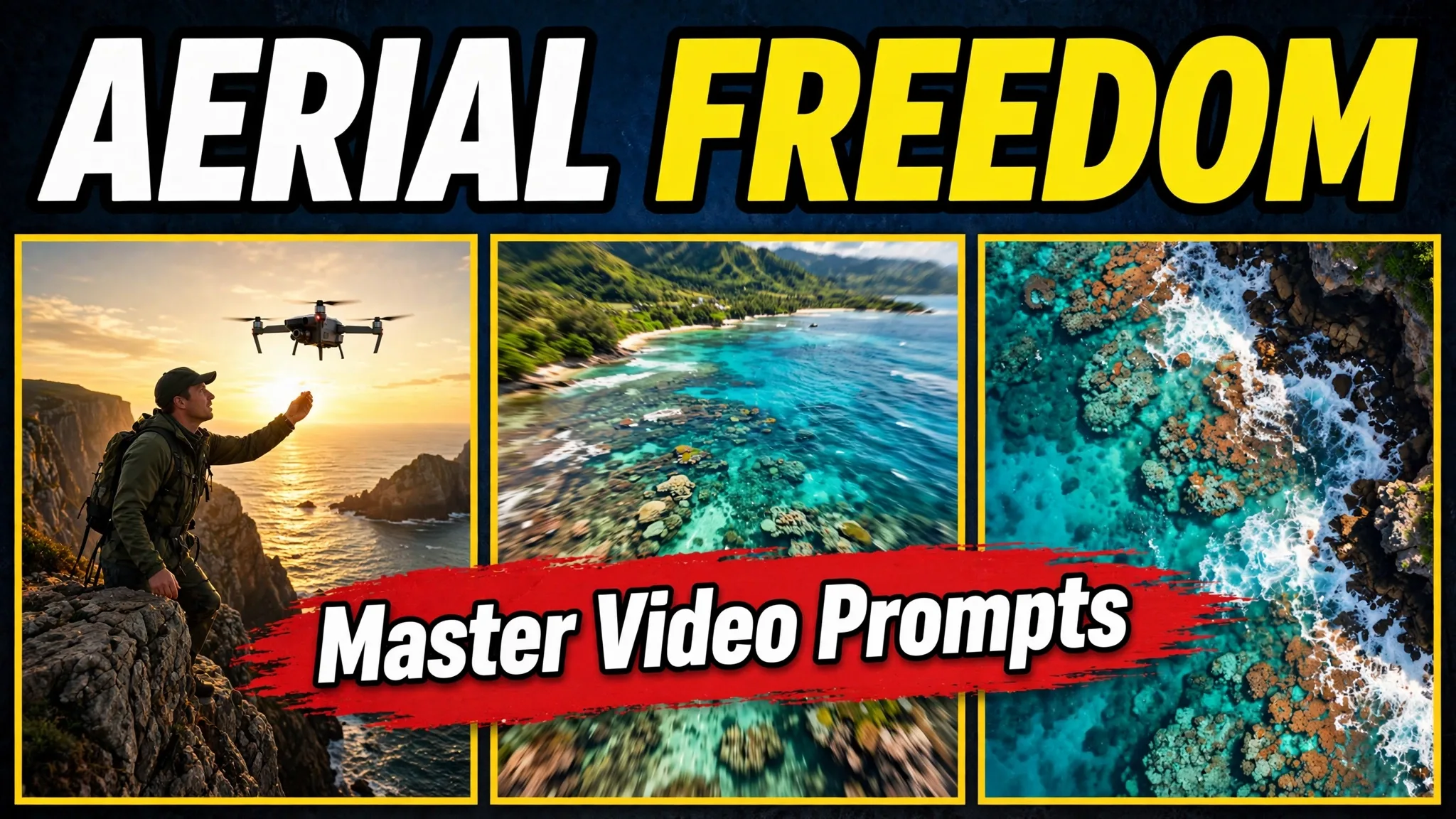 Aerial Freedom Drone Reveals — 1-Phase Formula for 10 Realistic 30-Second Seedance 2.5 Videos | Editable AI Prompt