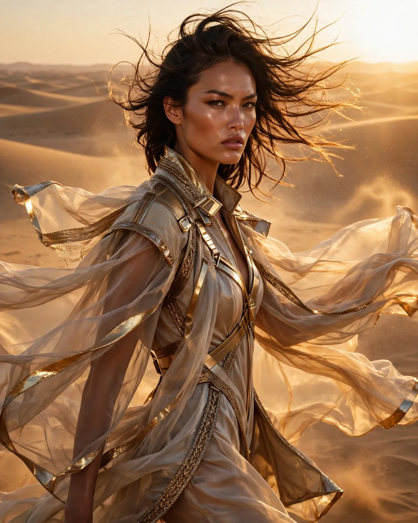 Desert High-Fashion Editorial Portrait Prompt