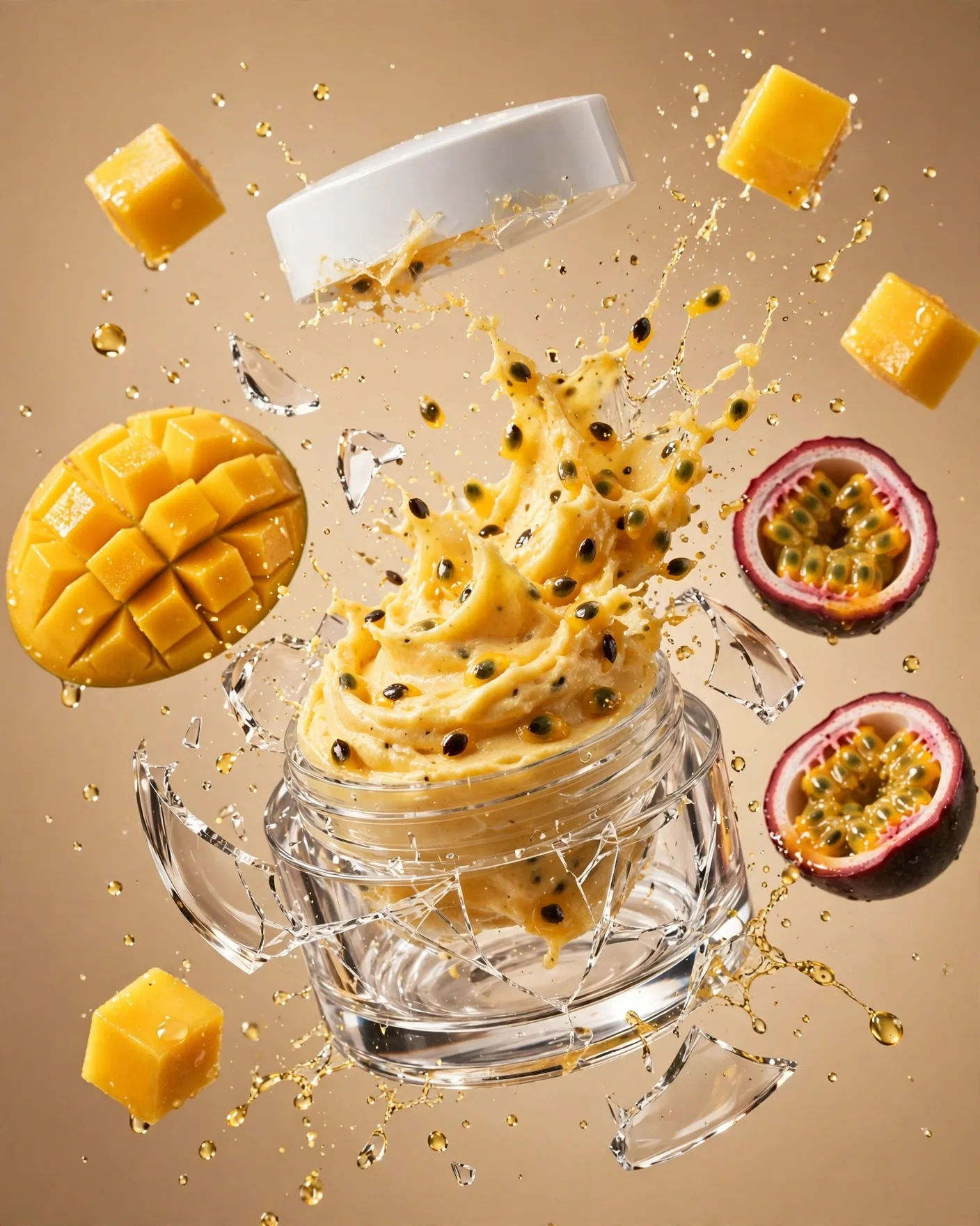 Tropical Body Scrub Explosion Product Prompt