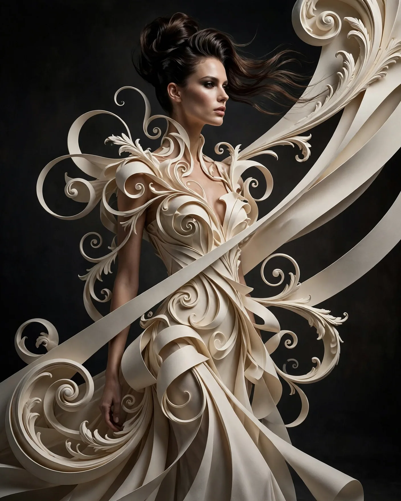 Typography Couture Editorial Poster Prompt — Type as Fashion (4:5)