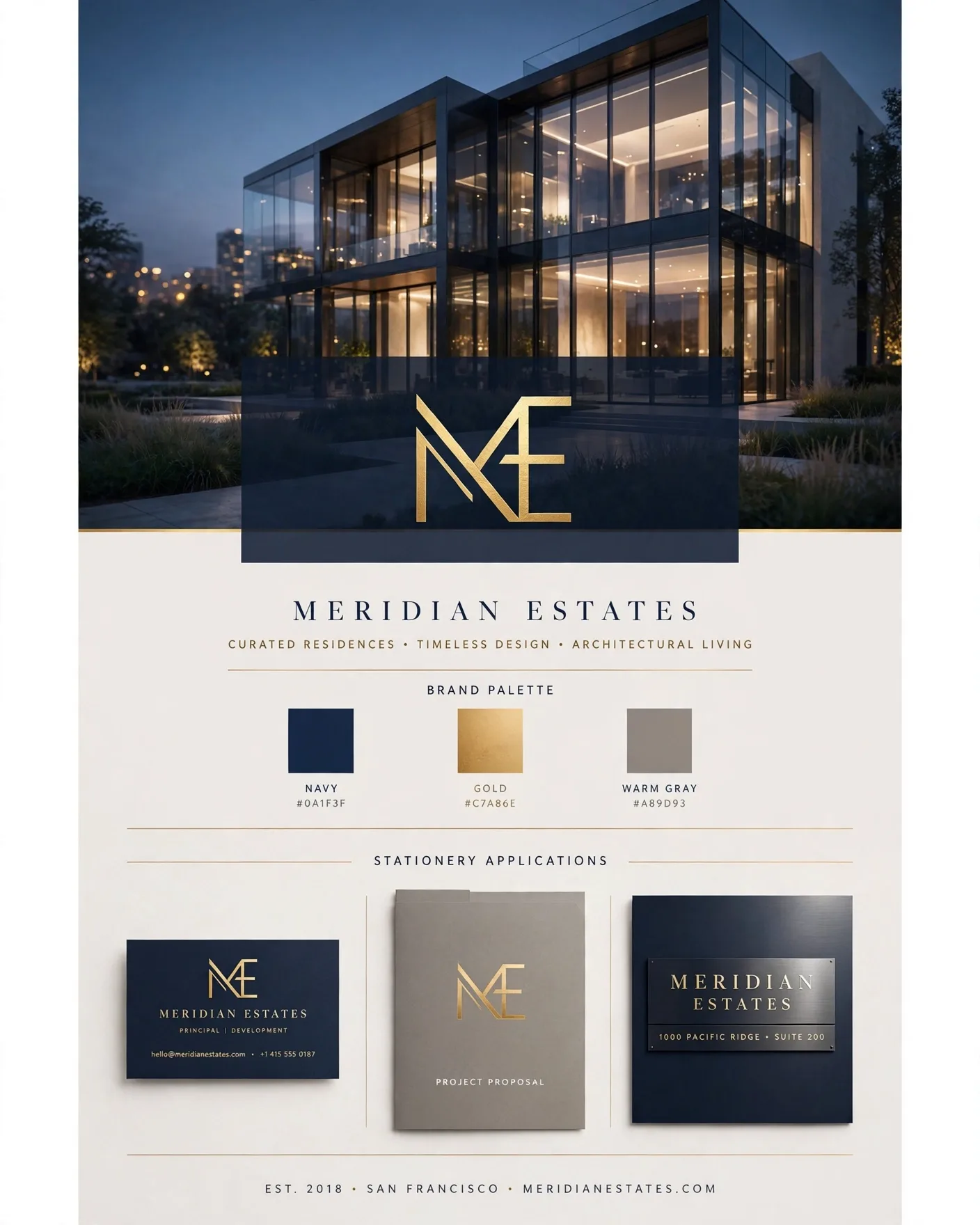 Real Estate Logo Prompt — Premium Brand Identity Presentation