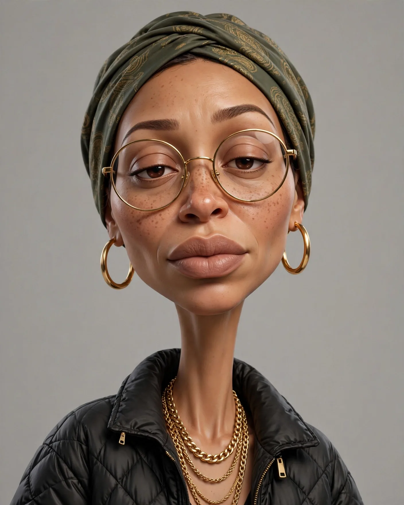 3D Caricature Character Portrait From Photo Prompt