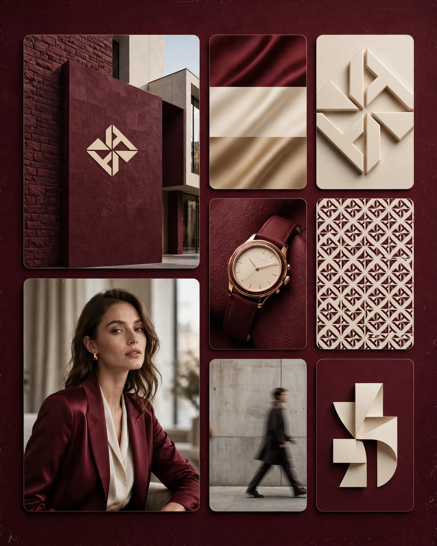 Brand Identity Showcase Grid Prompt