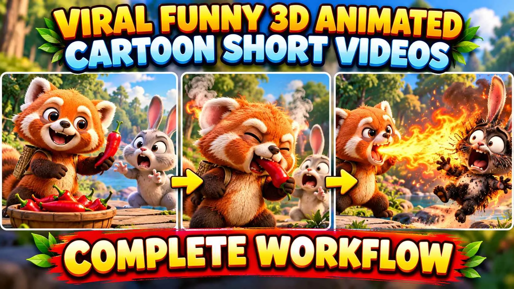 Viral Funny 3D Cartoon Shorts – Complete AI Video Creation Formula