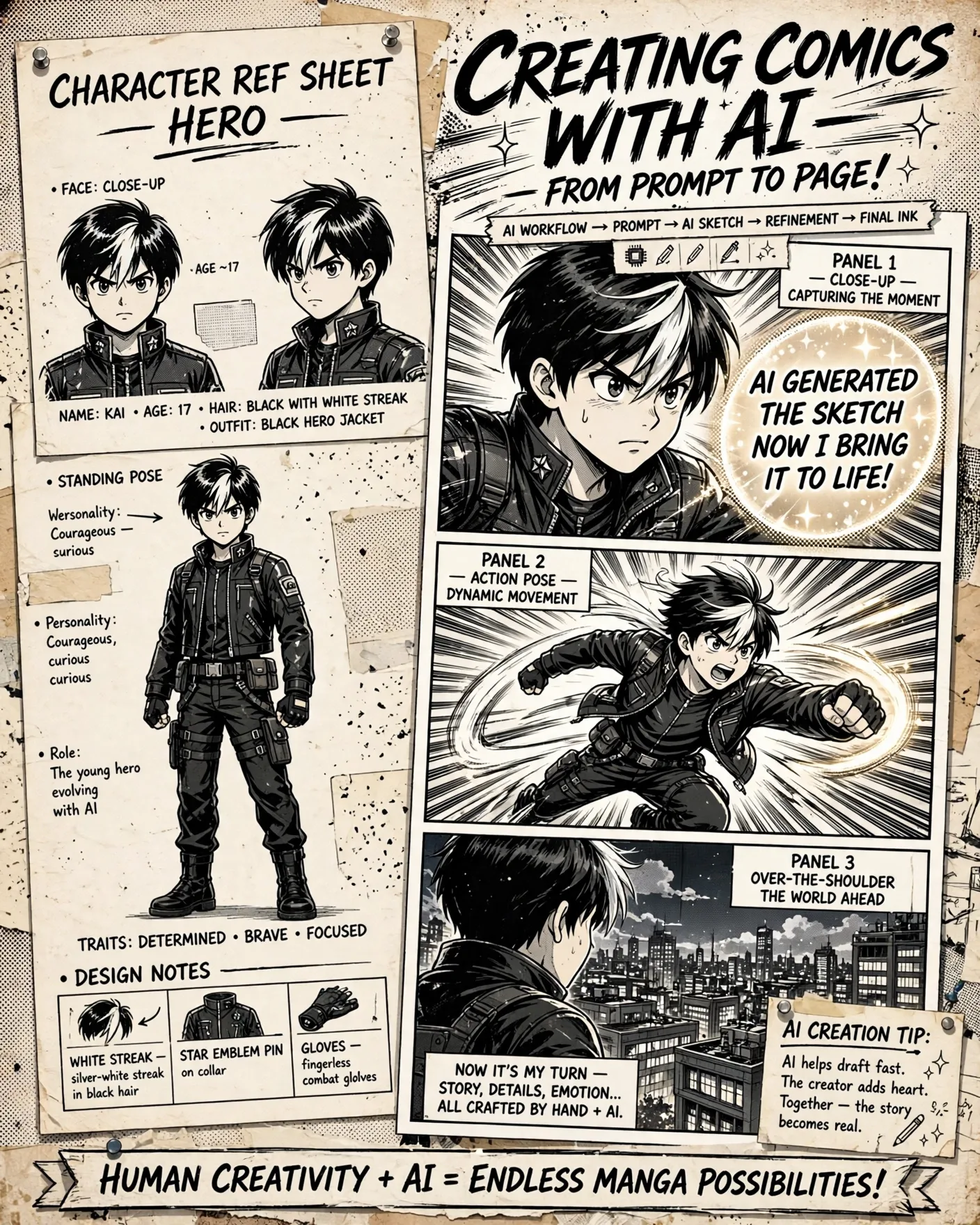 How to Write AI Prompts for Comic Book and Manga Panels