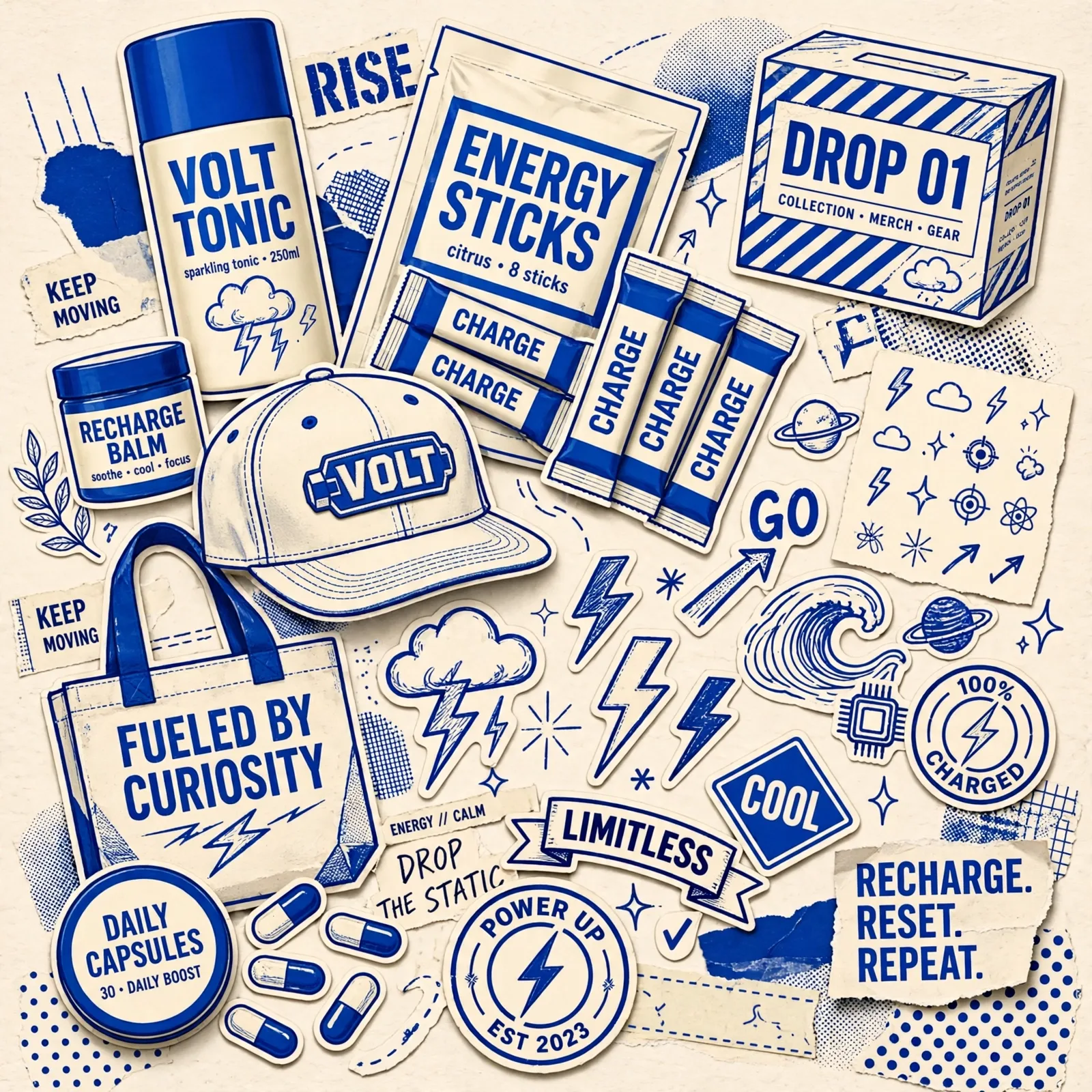 Brand Moodboard Campaign Prompt — Layered Brand World Collage