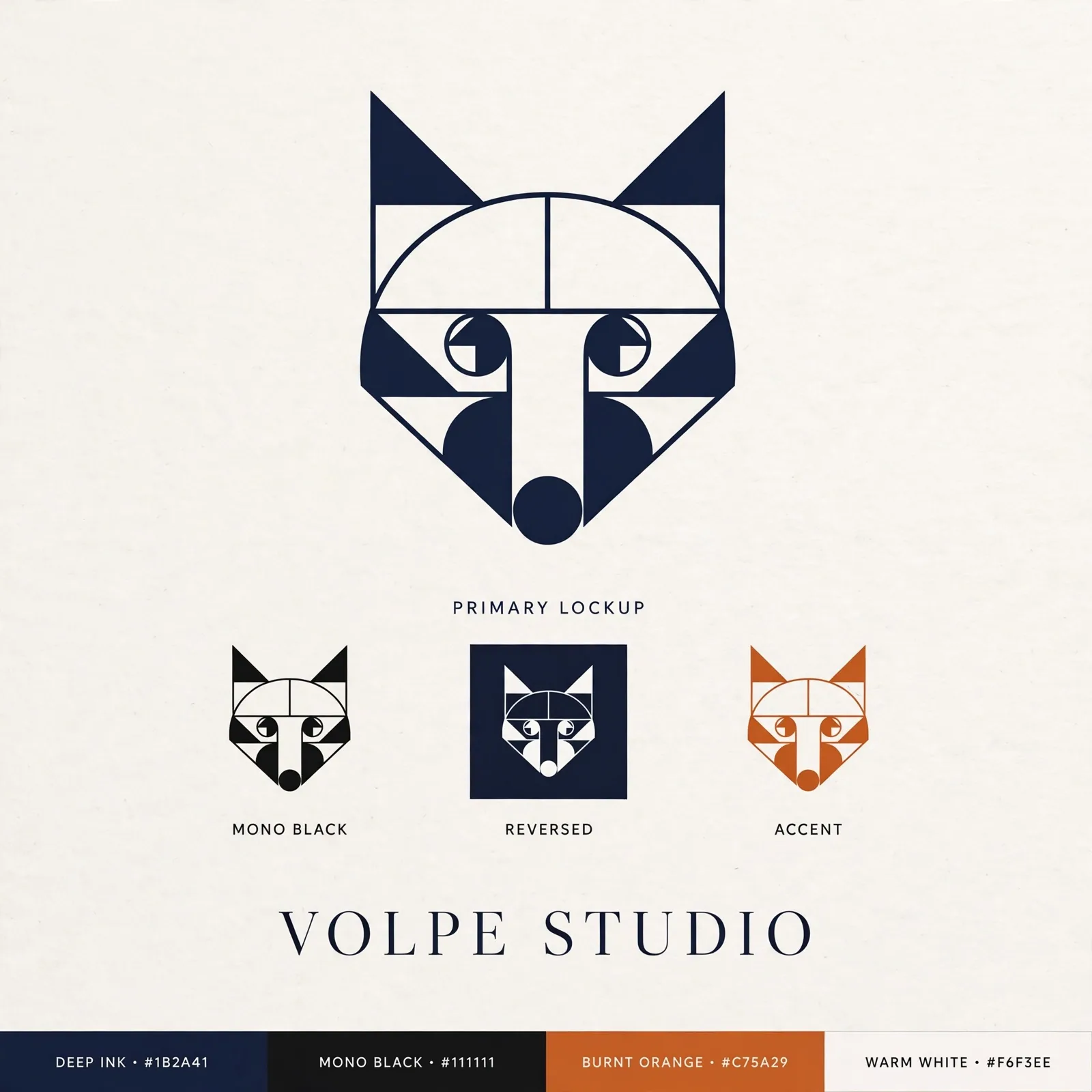 Geometric Animal Logo Set Prompt — Minimalist Brand Marks (1:1)