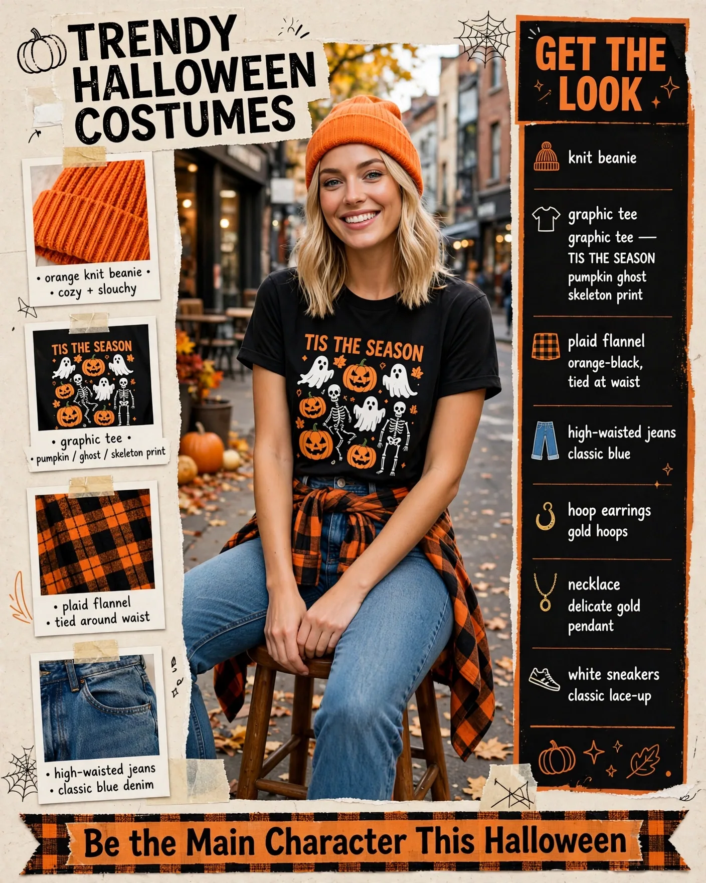 Trendy Halloween Costumes Collage Self Swap Editable AI Prompt