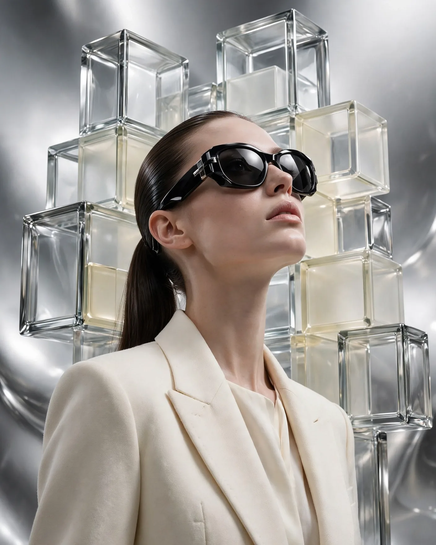 Futuristic Eyewear Campaign Poster Prompt