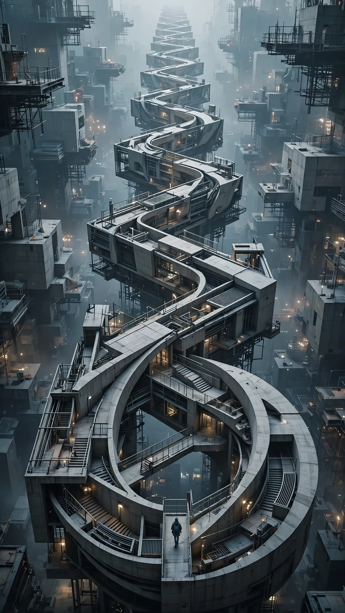 Perspective Typography Poster Prompt — 3D Letterform Space