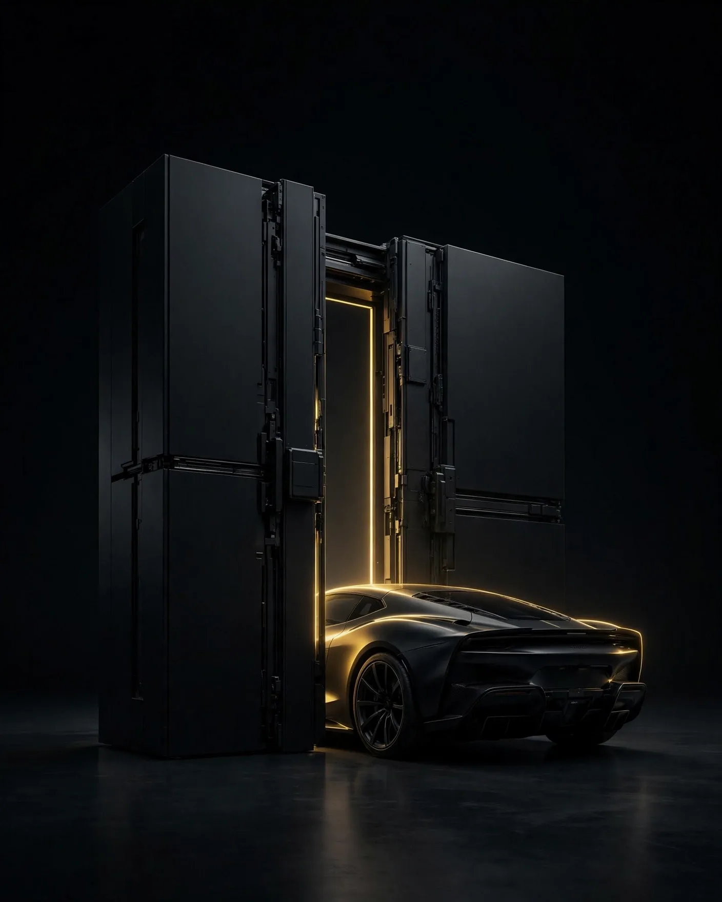 Controlled Unsealing Car Reveal Campaign Poster