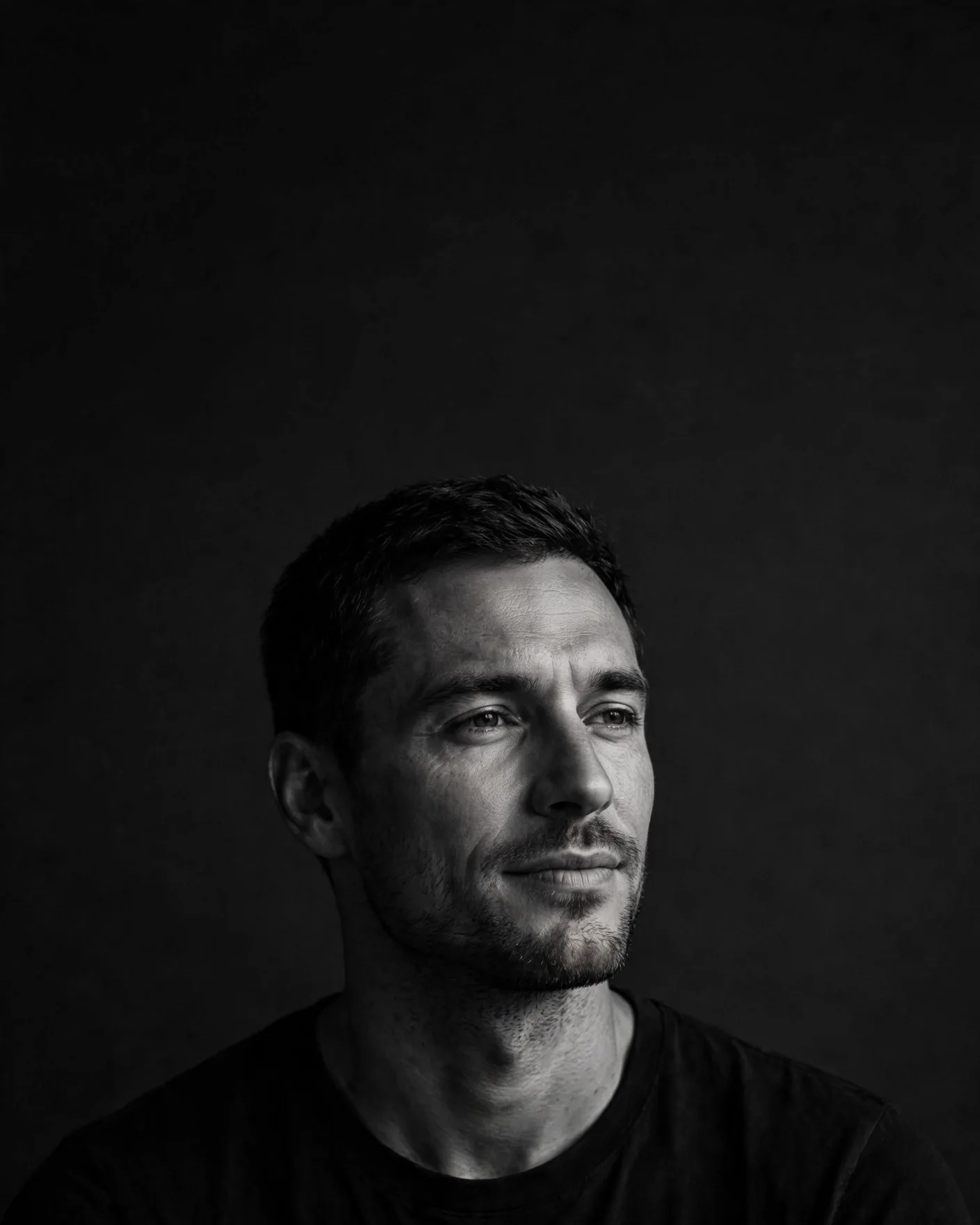 Minimal Monochrome Studio Portrait Template
