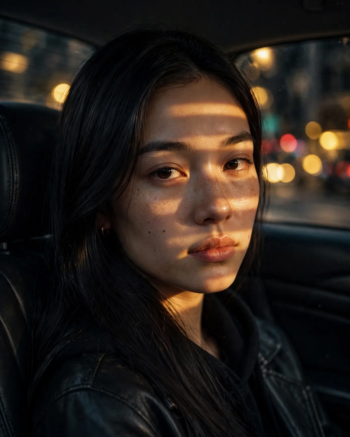 Night City Car Portrait Prompt — Cinematic Streetlight Effect