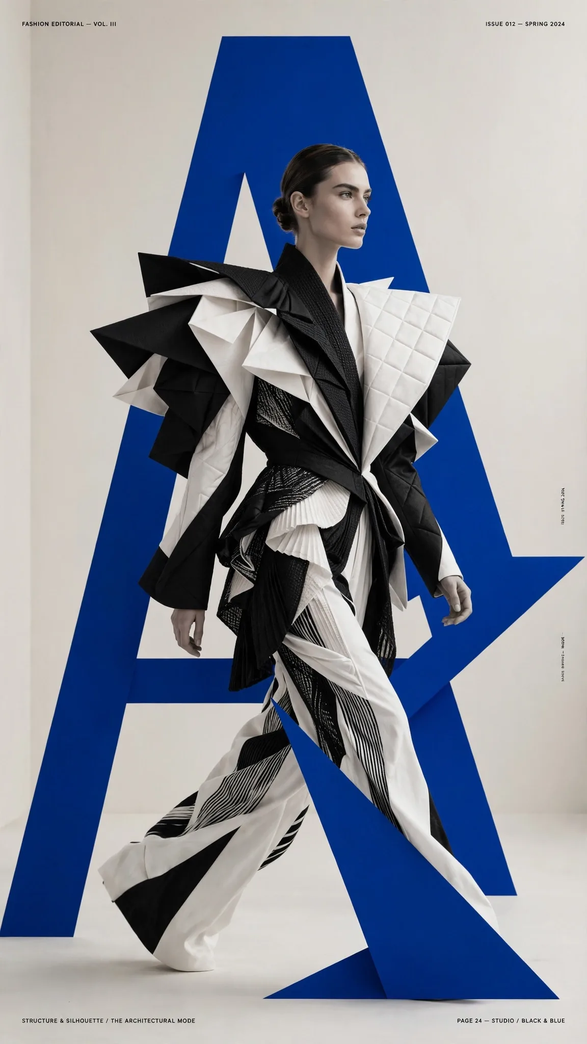 High-Fashion Poster Prompt — Model, Garment & Typography as One Design