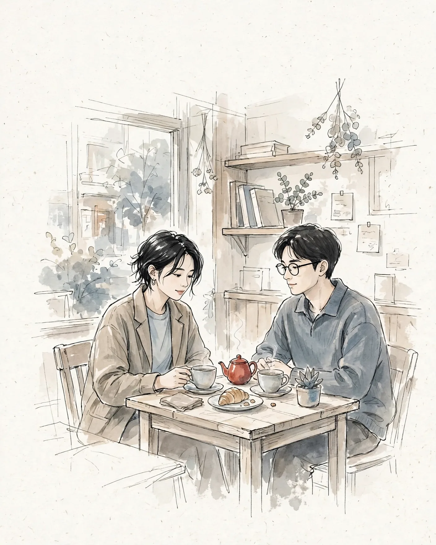 Japanese Slice of Life Illustration Template AI Prompt