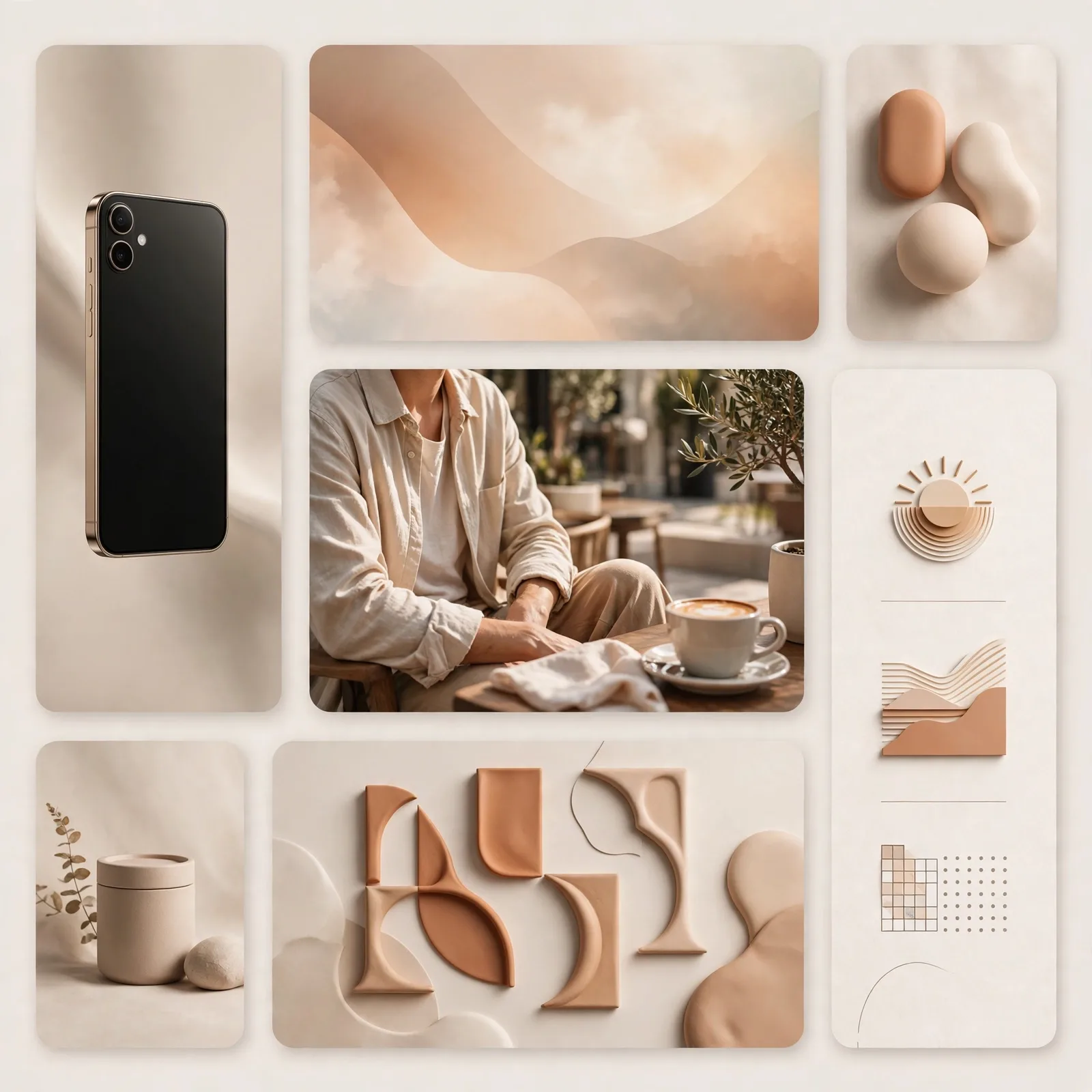 Bento Grid Brand Campaign Collage Prompt